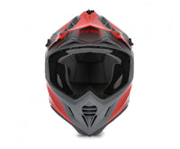 Casco cross Acerbis X-Track grigio/rosso opaco