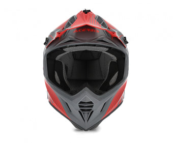 compare product Casco cross Acerbis X-Track grigio/rosso opaco