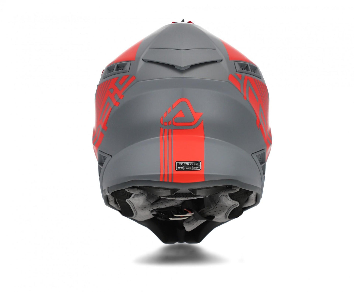 Casco cross Acerbis X-Track grigio/rosso opaco