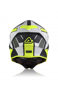 Casco cross Acerbis X-Track nero/giallo fluo opaco