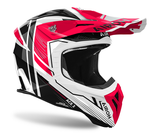 Casco cross Airoh Aviator Ace 2 Engine ROSSO