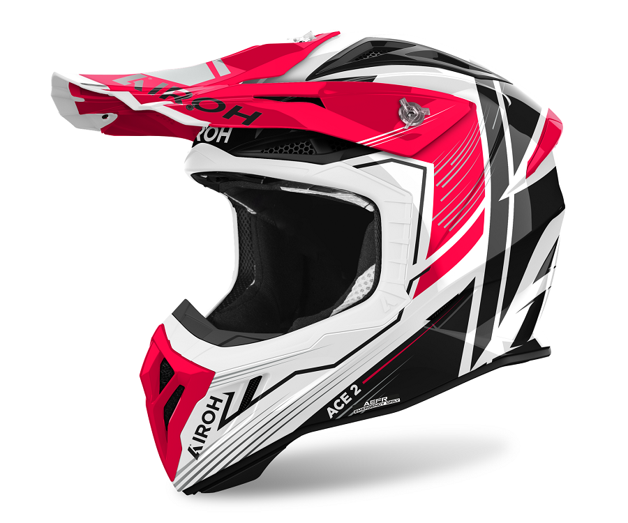 Casco cross Airoh Aviator Ace 2 Engine ROSSO