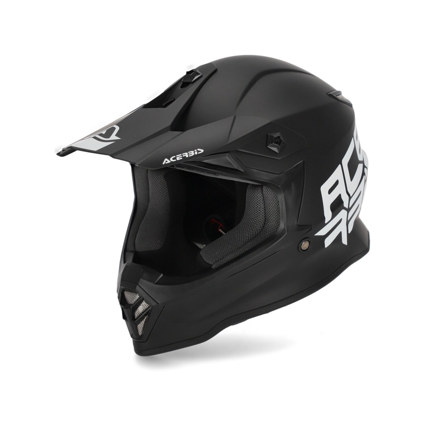 Casco cross bambino Acerbis Steel Kid Nero