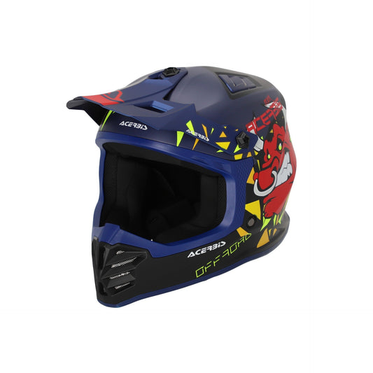 Casco cross bambino Profile Blu/Nero Acerbis