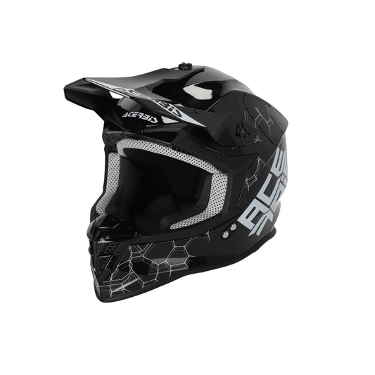 Casco cross Linear 22.06 Nero LUCIDO ACERBIS