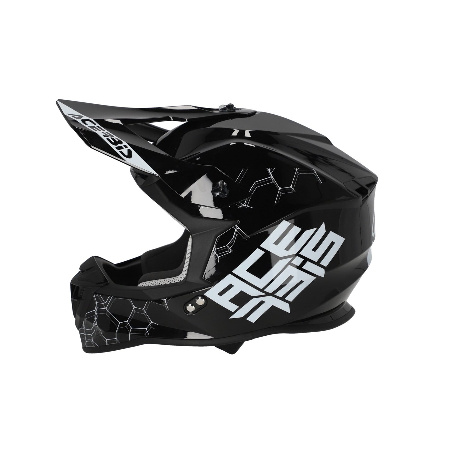 Casco cross Linear 22.06 Nero LUCIDO ACERBIS