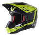 Casco cross S-M5 Beam Nero Antracite Giallo fluo lucido Alpinestars