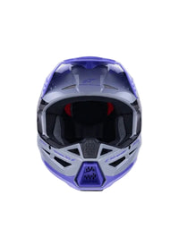 Casco cross SM3 Jettson Alpinestars Viola/Grigio/Nero Lucido