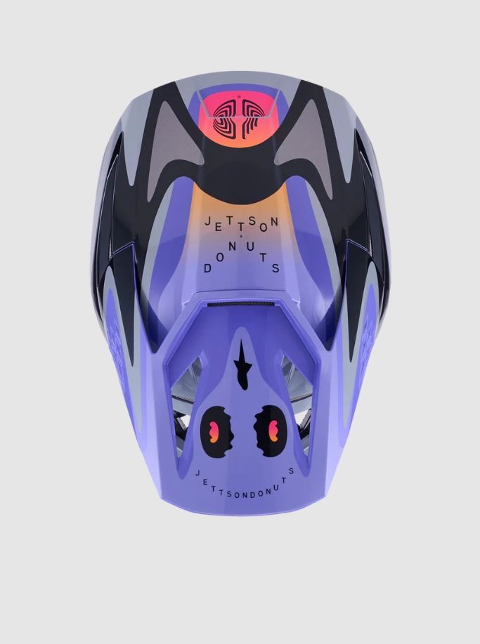 Casco cross SM3 Jettson Alpinestars Viola/Grigio/Nero Lucido