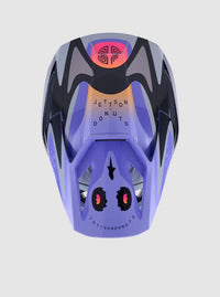 Casco cross SM3 Jettson Alpinestars Viola/Grigio/Nero Lucido