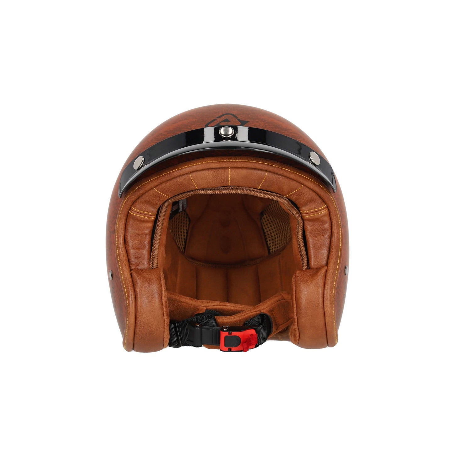 Casco demi jet Acerbis Skodela MARRONE