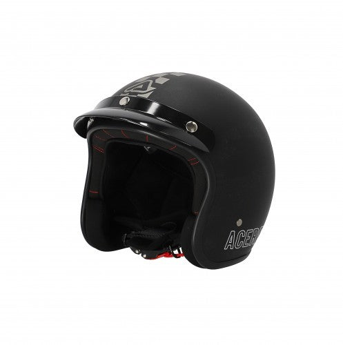 Casco demi jet Acerbis Skodela nero/grigio opaco