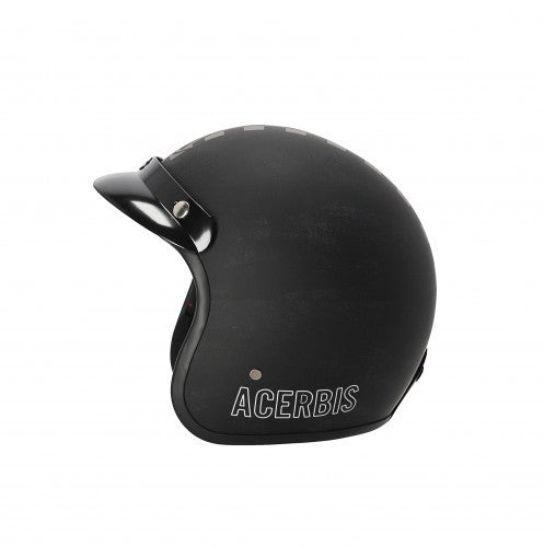 Casco demi jet Acerbis Skodela nero/grigio opaco