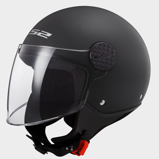 CASCO DEMI-JET SPHERE II MATT BLACK LS2