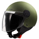 CASCO DEMI-JET SPHERE II VERDE MATT MILITARY GREEN LS2