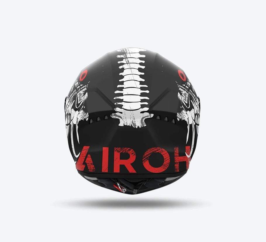 CASCO INTEGRALE AIROH CONNOR MYTH NERO/BIANCO/ROSSO OPACO