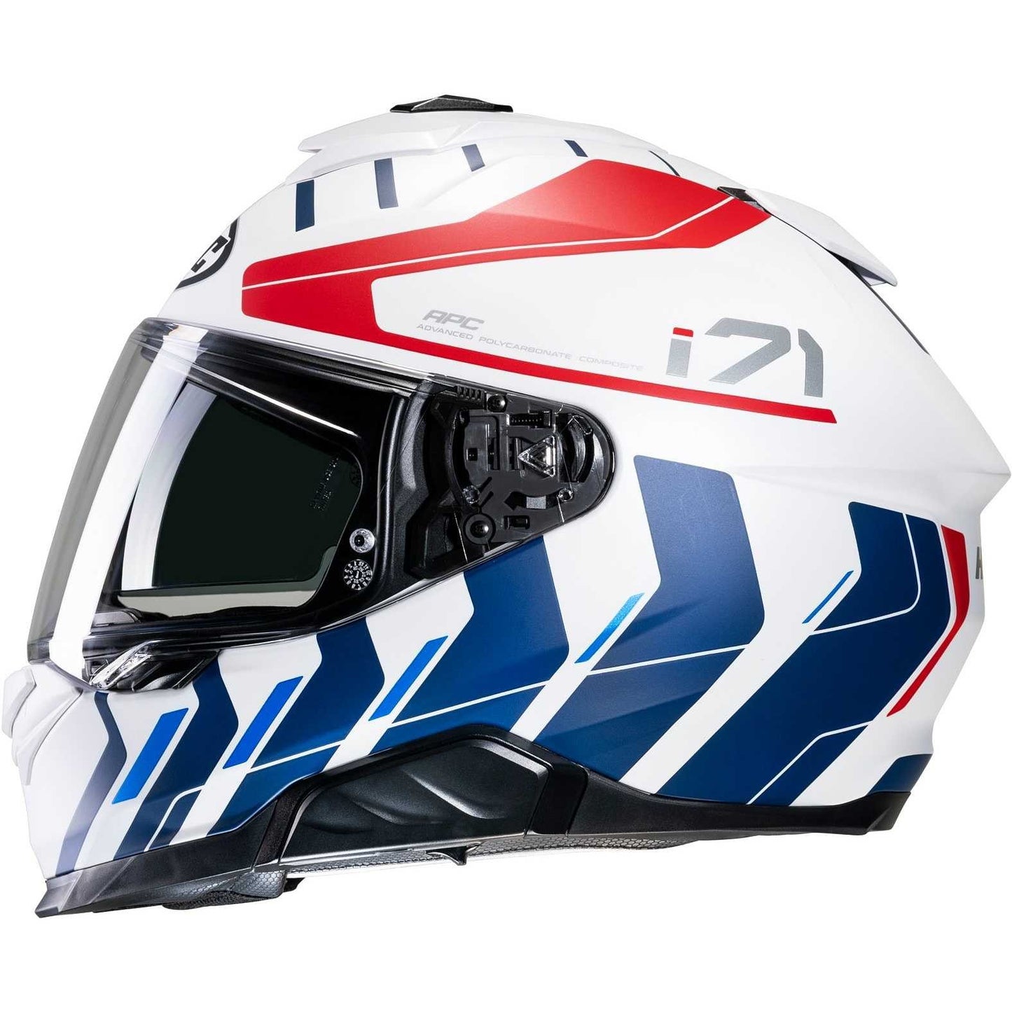 Casco INTEGRALE HJC I71 SIMO BIANCO/ROSSO/BLU MC21SF