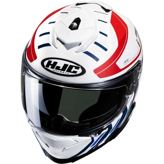 Casco INTEGRALE HJC I71 SIMO BIANCO/ROSSO/BLU MC21SF