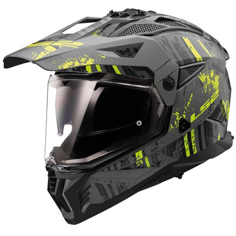 compare product CASCO INTEGRALE TOURING PIONEER II CRAZY NERO-GIALLO LS2