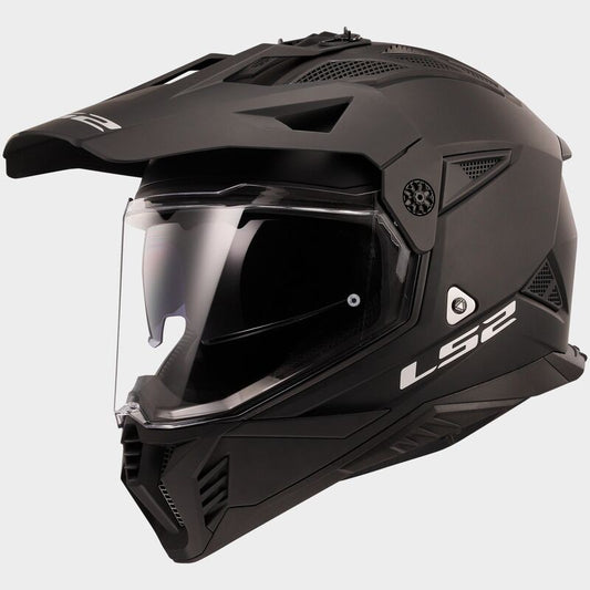 CASCO INTEGRALE TOURING PIONEER II MATT NERO LS2