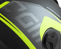 Casco jet CGM APACHE 130S nero/giallo fluo opaco