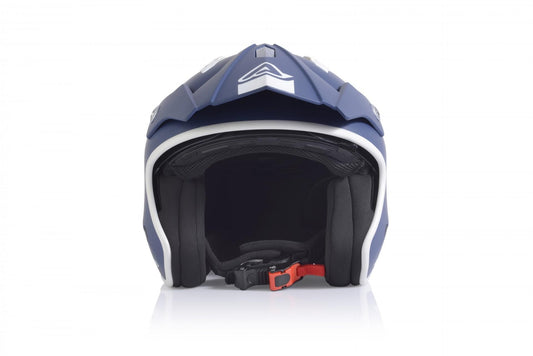 Casco jet con tesa Acerbis Jet Aria Blu