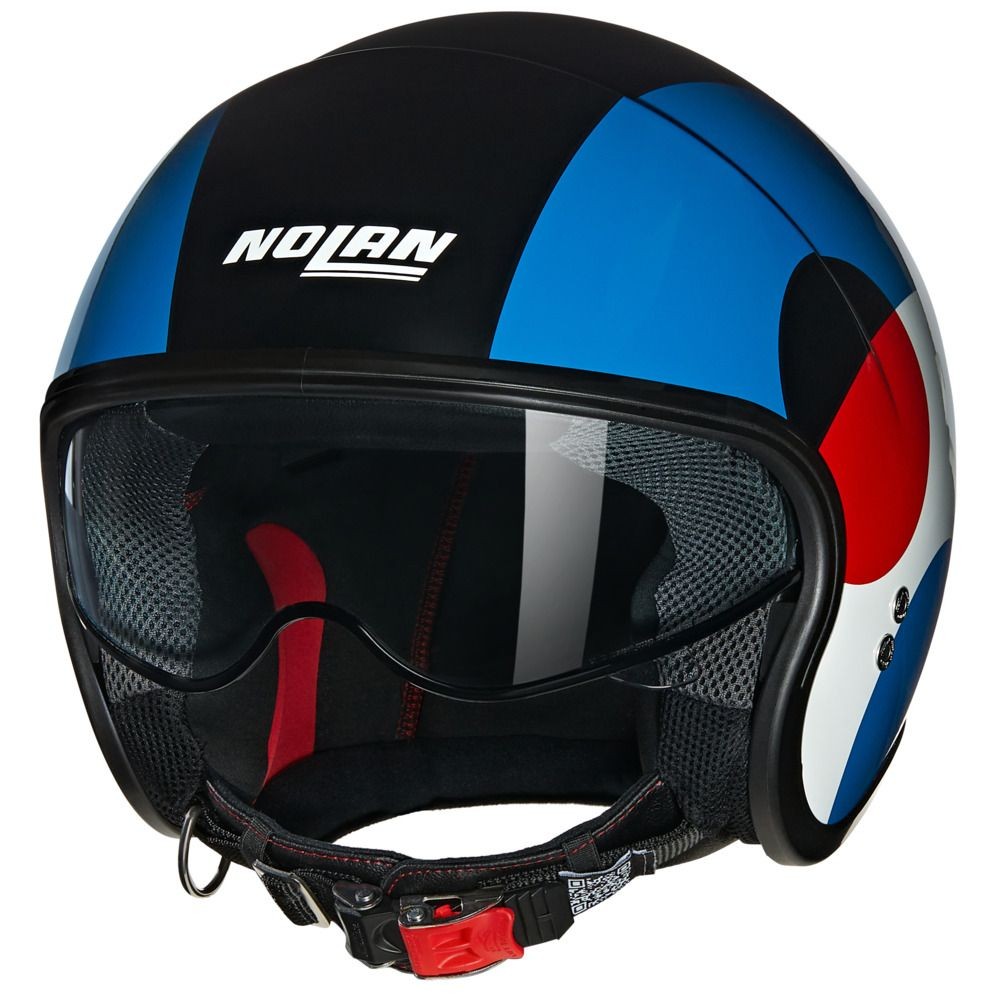 Casco Jet N21 Nolan 06 BICROMO 345 Nero/Blu/Rosso
