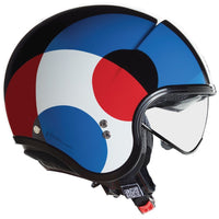 Casco Jet N21 Nolan 06 BICROMO 345 Nero/Blu/Rosso