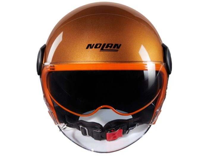 Casco Jet N21 Nolan VISOR 06 OCIO 348 Ocra/Arancione Lucido