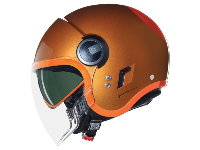 Casco Jet N21 Nolan VISOR 06 OCIO 348 Ocra/Arancione Lucido