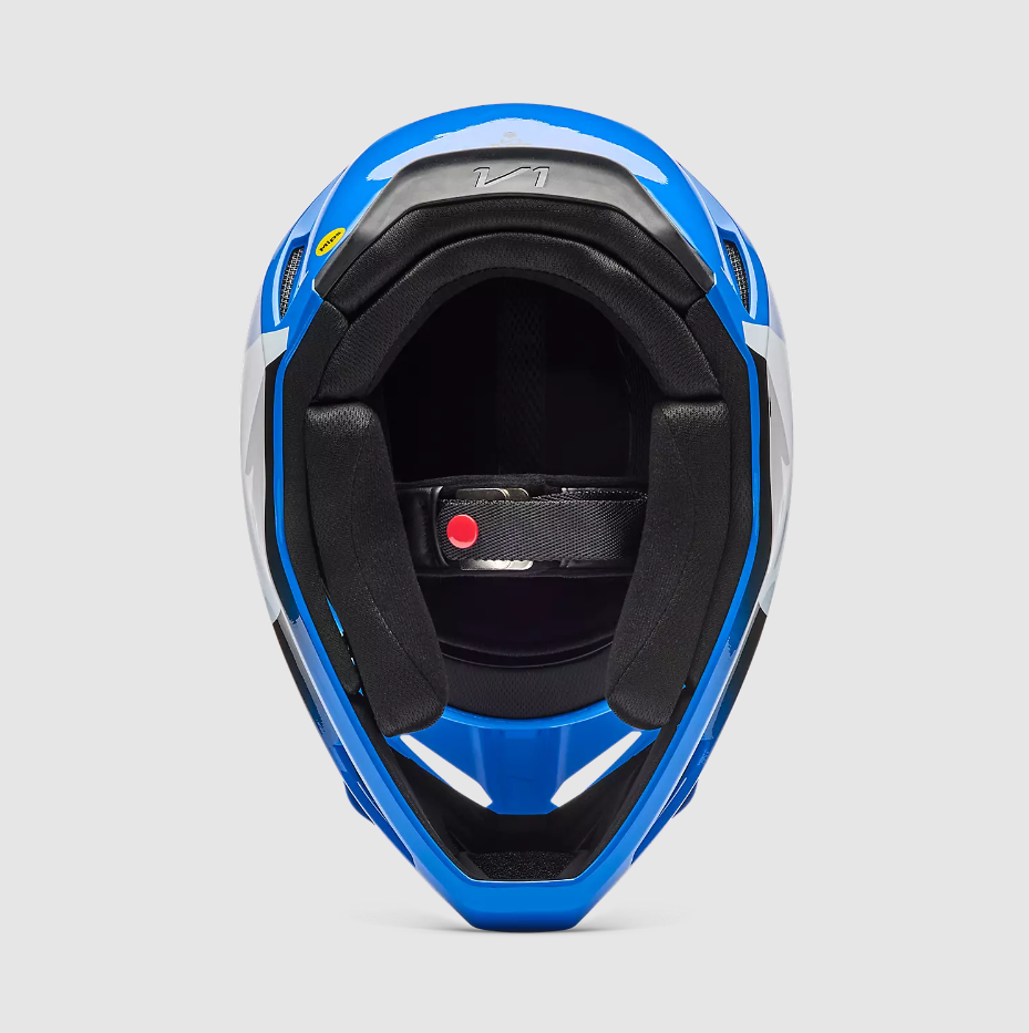 Casco Cross Fox Racing V1 Shield Blu