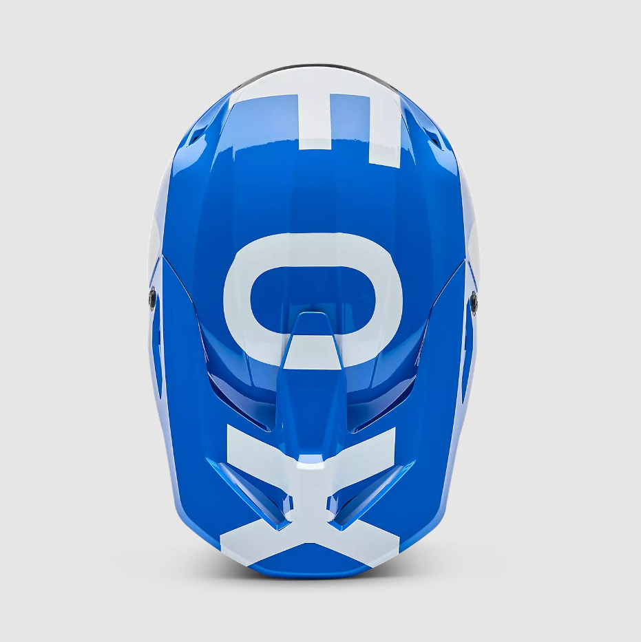 Casco Cross Fox Racing V1 Shield Blu