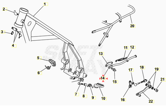 Cavalletto nero Beta RR 50 Motard 2005/2024