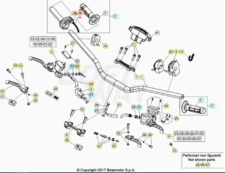 Cavo comando gas Beta Xtrainer 250-300 2015/2025
