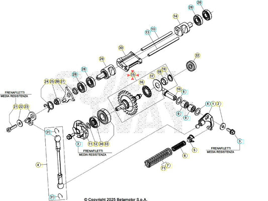 Centrifuga completa Beta RR 250/300 2T 2018/2026 Xtrainer 250/300 2T 2018/2026
