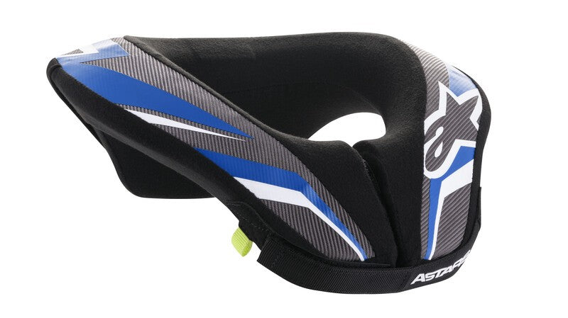 Collare cross bambino Sequence Neck Roll Nero Blu Alpinestars