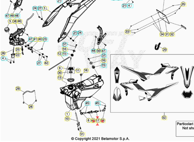 Connettore Beta Xtrainer 250-300 2015/2022