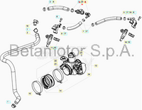 Connettore tubo benzina Beta RR 4T 350-390-430-480 2018/2026 RX 4T 2024/2026