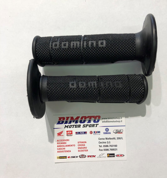Coppia manopole Domino cross/enduro nero Beta RR 50-125-200-250-300-350-390-430-450-480-520-525