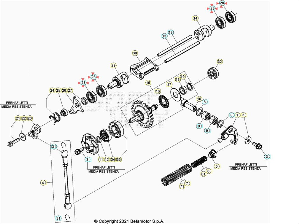 Cuscinetto 10X22X6 2RS1 Beta RR 125-200-250-300 2T 2013/2025 Xtrainer 250-300 2T 2015/2025