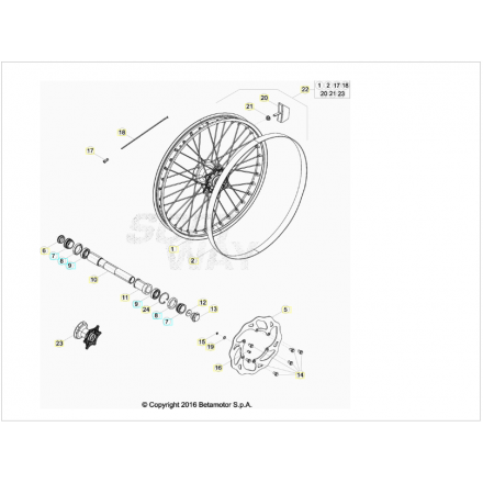 Cuscinetto Ruota Anteriore 30X47X9 Beta RR 2T-4T (2005-2026) - RX 2T-4T (2023-2026) - Xtrainer (2015-2026) OEM 020410030000