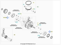 Cuscinetto di banco 35X72X17 Beta RR 350/390/400/430/450/480/498/520 4T 2010-2020