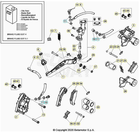 Cuscinetto Pedale Freno 10x26x8 Beta RR 2T 4T (2020-2026) – RX 2T 4T (2023-2026) OEM C06010470000