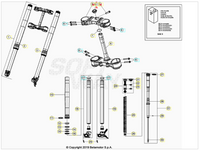 Dado cannotto di sterzo M20X1,5 Beta RR 2T 2013/2025 RR 4T 2011/2025 CROSS RX 300 2T RX 450 4T