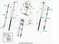 Dado cannotto forcella Beta RR 50 Enduro/Motard Standard 2012-2024