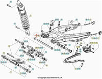 Swingarm Pivot Nut Beta RR/RX 2T-4T (2005-2027) - Xtrainer (2015-2026) - Alp 4.0/X (2024-2025) OEM 037330085000