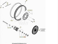 DADO RUOTA ANTERIORE BETA RR 50 MOTARD STD 2009/2026 ENDURO STD 2010/2026