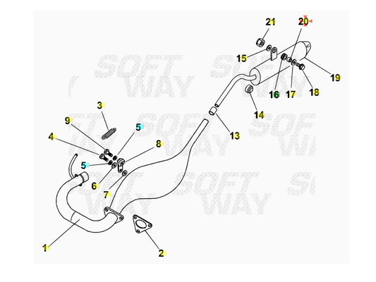Distanziale 9x12x10,5 Beta RR 50 Enduro/Motard 2005/2019
