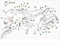 Elastici fissaggio forcella diametro 36 Beta RR 50 Enduro/Motard 2005-2009