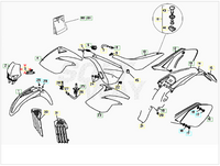 Elastici fissaggio forcella diametro 41 Beta RR 125 4T Enduro/Motard 2005-2009